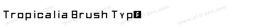 Tropicalia Brush Typ字体转换